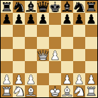 FEN: rnbqkbnr/pppp1ppp/8/8/3QP3/8/PPP2PPP/RNB1KBNR b KQkq - 0 0